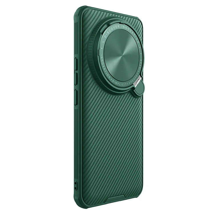 NILLKIN CamShield Prop Series for Xiaomi 14 Ultra Case Camera Protection Kickstand PC + TPU Phone Cover - Green