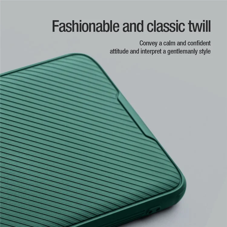 NILLKIN CamShield Prop Magnetic Series for Xiaomi 14 Ultra Case PC+TPU Phone Cover with Camera Cover / Kickstand - Green