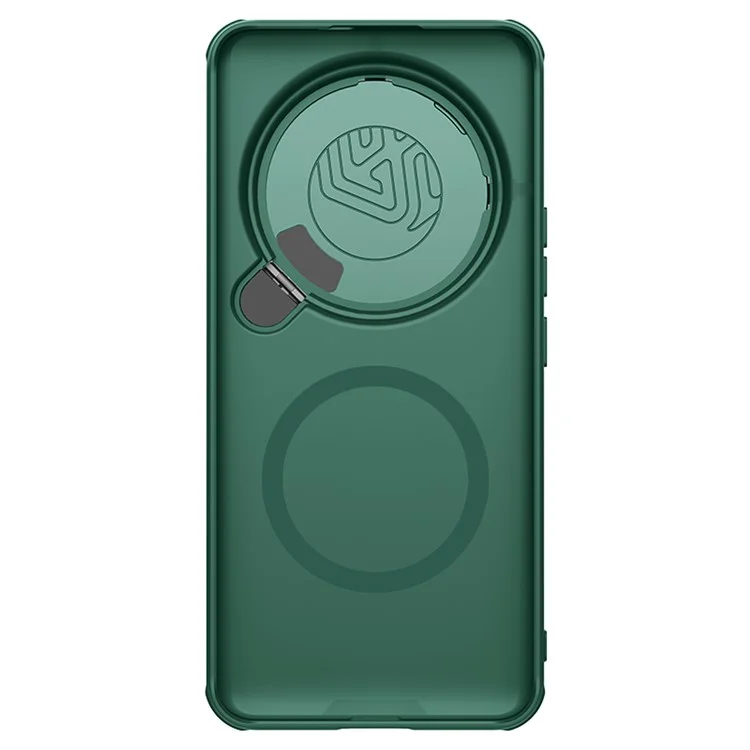 NILLKIN CamShield Prop Magnetic Series for Xiaomi 14 Ultra Case PC+TPU Phone Cover with Camera Cover / Kickstand - Green