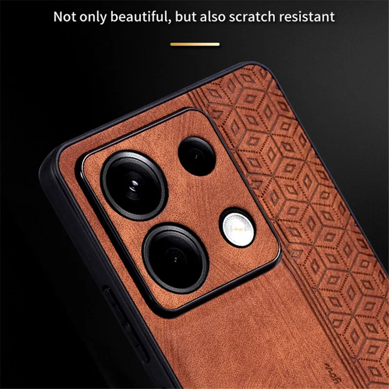AZNS For Xiaomi Redmi Note 13 Pro 5G / Poco X6 5G Phone Case PU Leather Coated TPU Anti-fall Cover - Green