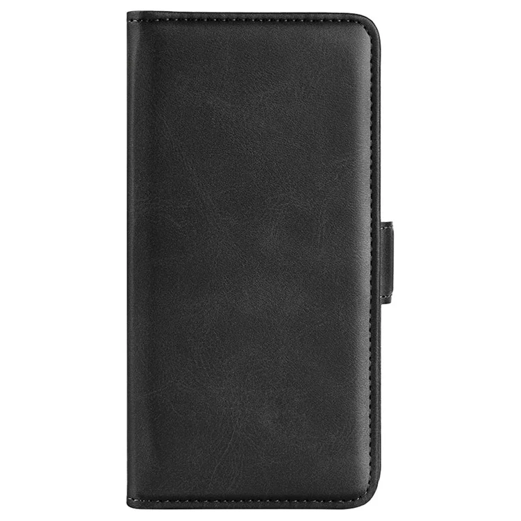 For OnePlus 12R 5G / Ace 3 5G Case Dual Magnetic Clasp Leather Wallet Cover - Black