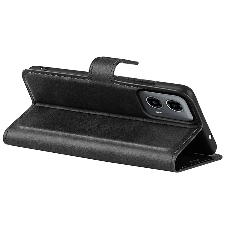 Per Motorola Moto G45 5G / G34 5G Custodia in Pelle PU Portafoglio Pieghevole Cover per Telefono - Nero