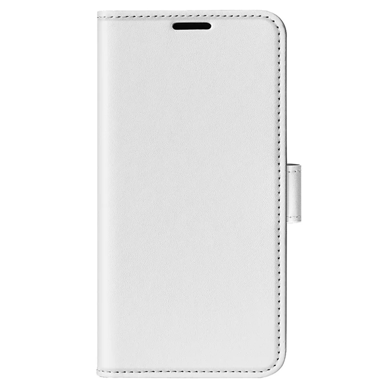 For Motorola Moto G45 5G / G34 5G Case Folio PU Leather Wallet Phone Cover Crazy Horse Texture - White