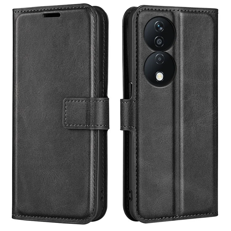 Per Honor X7b 4G / 90 Custodia protettiva magnetica in pelle PU con chiusura a ribalta - Nero 