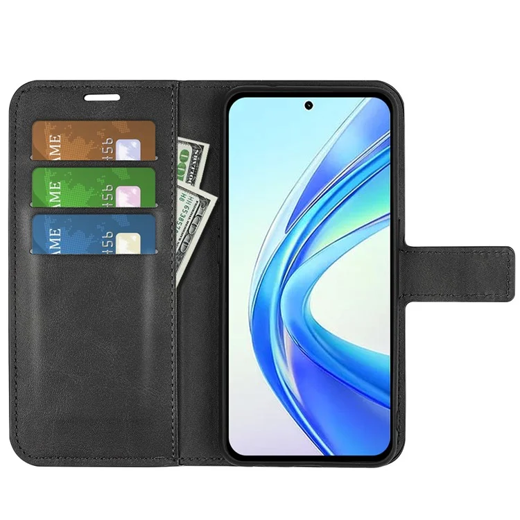 Per Honor X7b 4G / 90 Custodia protettiva magnetica in pelle PU con chiusura a ribalta - Nero 