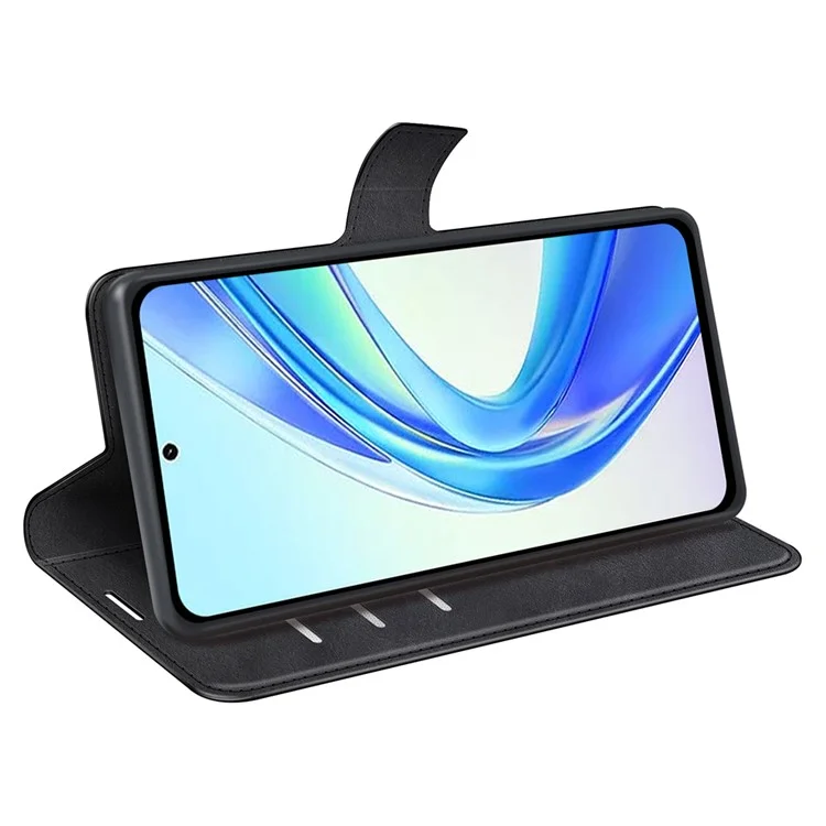 Per Honor X7b 4G / 90 Custodia protettiva magnetica in pelle PU con chiusura a ribalta - Nero 