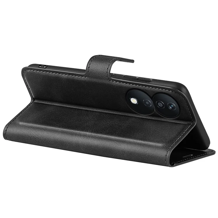 Per Honor X7b 4G / 90 Custodia protettiva magnetica in pelle PU con chiusura a ribalta - Nero 