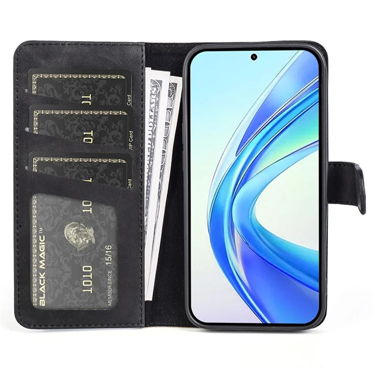 Per Honor X7b 4G / 90 Custodia protettiva antiurto a colori in pelle sintetica - Nero 