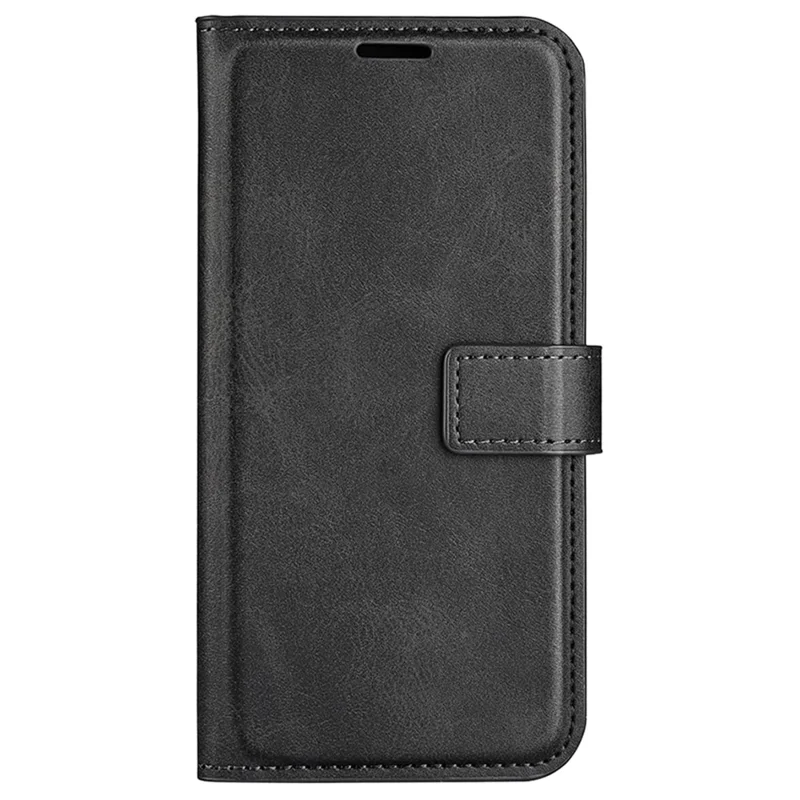 For Xiaomi Redmi A3 / Poco C61 4G PU Leather Case Magnetic Closure Wallet Phone Cover - Black