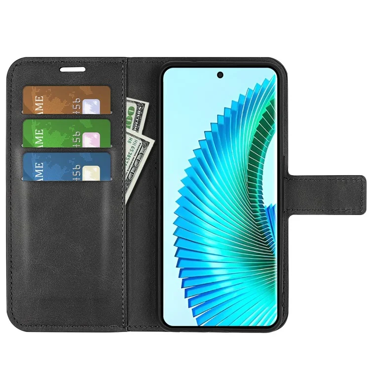 Чехол с магнитным закрытием и подставкой для телефонов For Honor X50 5G / X9b 5G / Magic6 Lite 5G - Черный