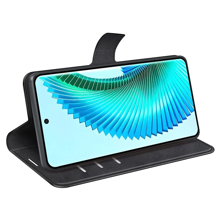 Чехол с магнитным закрытием и подставкой для телефонов For Honor X50 5G / X9b 5G / Magic6 Lite 5G - Черный
