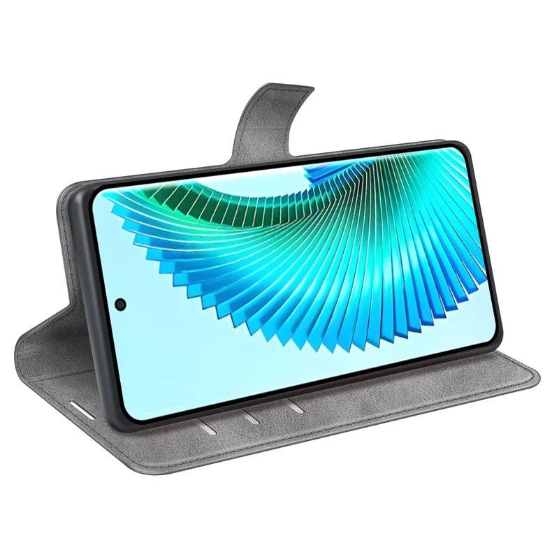 For Honor X50 5G / X9b 5G / Magic6 Lite 5G Case Magnetic Closure Stand Phone Cover - Grey