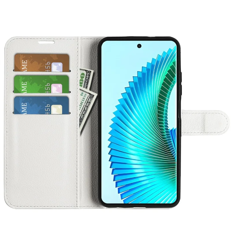 For Honor X50 5G / X9b 5G / Magic6 Lite 5G Case Wallet PU Leather Protective Phone Cover  - White