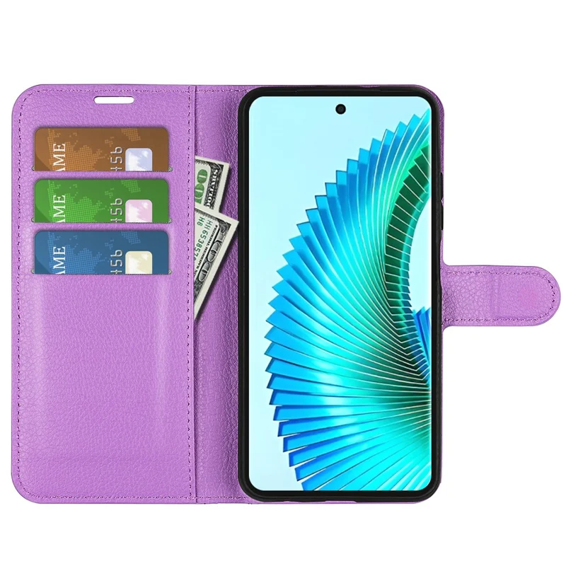 For Honor X50 5G / X9b 5G / Magic6 Lite 5G Case Wallet PU Leather Protective Phone Cover  - Purple