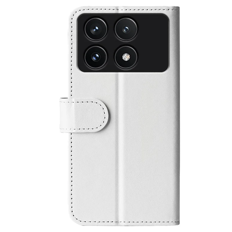 For Xiaomi Poco F6 Pro 5G / Redmi K70 5G / K70 Pro 5G Case Crazy Horse Texture Leather Wallet Folio Cover - White