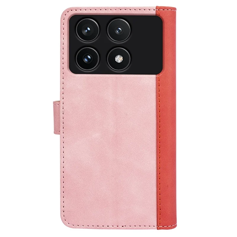 Per Xiaomi Poco F6 Pro 5G / Redmi K70 5G / K70 Pro 5G Custodia in Pelle con Funzione di Stand, Colore Sfumato Portafoglio Cover - Rosa
