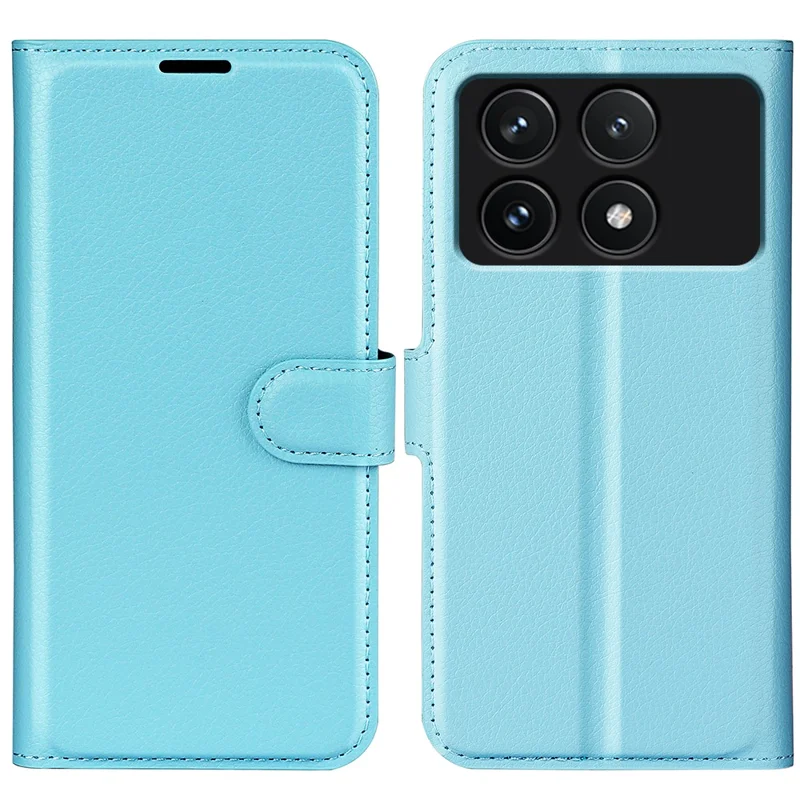 Per Xiaomi Poco F6 Pro 5G / Redmi K70 5G / K70 Pro 5G Custodia in pelle PU Slot per schede Tasca Stand Custodia per telefono - Blu