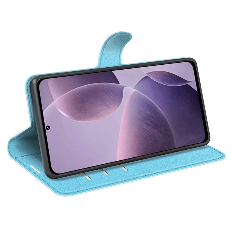 Per Xiaomi Poco F6 Pro 5G / Redmi K70 5G / K70 Pro 5G Custodia in pelle PU Slot per schede Tasca Stand Custodia per telefono - Blu