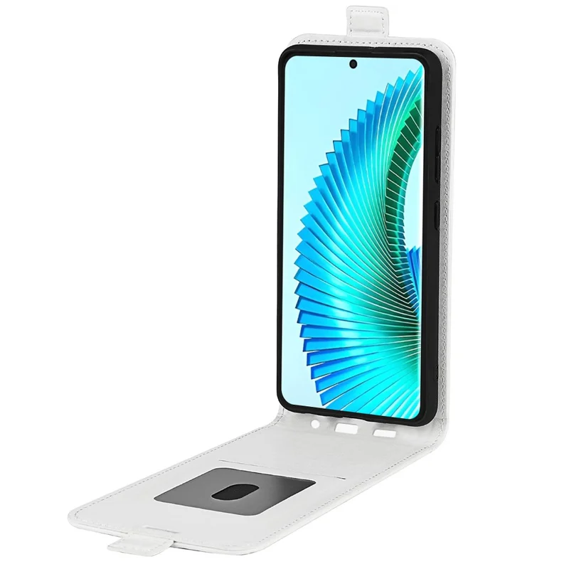 For Honor X50 5G / X9b 5G / Magic6 Lite 5G Case with Card Slot Vertical Flip Leather Phone Cover - White