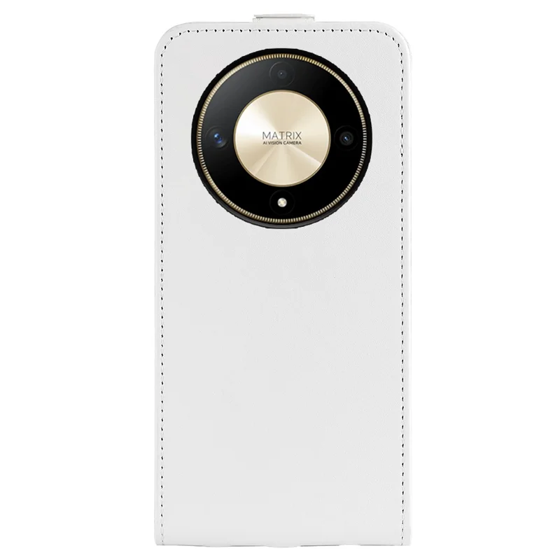 For Honor X50 5G / X9b 5G / Magic6 Lite 5G Case with Card Slot Vertical Flip Leather Phone Cover - White