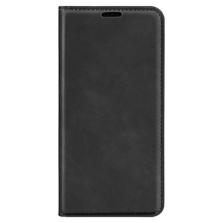 Para Xiaomi Poco F6 Pro 5G / Redmi K70 5G / K70 Pro 5G Funda Protectora de Piel de PU con Soporte Plegable - Negro