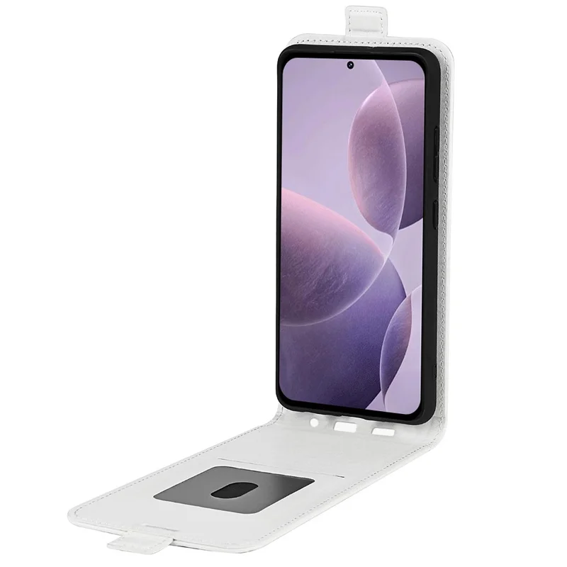 Per Xiaomi Poco F6 Pro 5G / Redmi K70 5G / K70 Pro 5G Cover in Pelle Verticale Flip Texture Cavallo Pazzo - Bianco