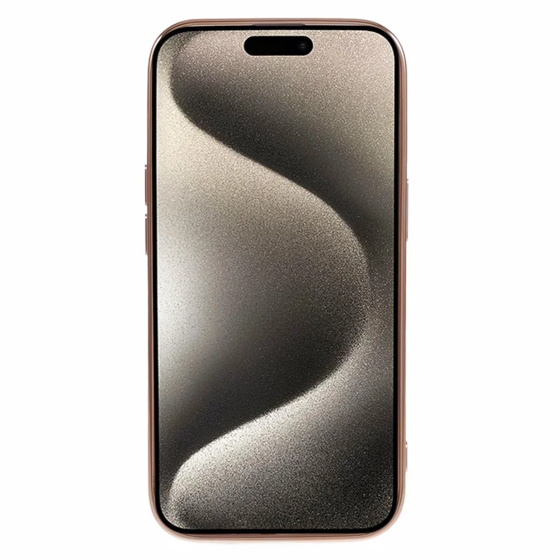 Für iPhone 15 Slim TPU-Hülle 6D-Elektroplattierung Love Heart Anti-Drop Handyhülle - Weiß