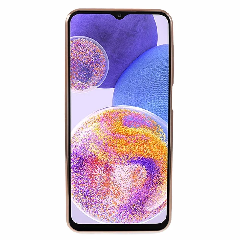 For Samsung Galaxy A23 4G / A23 5G (Global Version) Case 6D Electroplating Love Heart TPU Phone Cover - Black