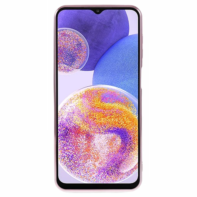 For Samsung Galaxy A23 4G / A23 5G (Global Version) Case 6D Electroplating Love Heart TPU Phone Cover - Pink