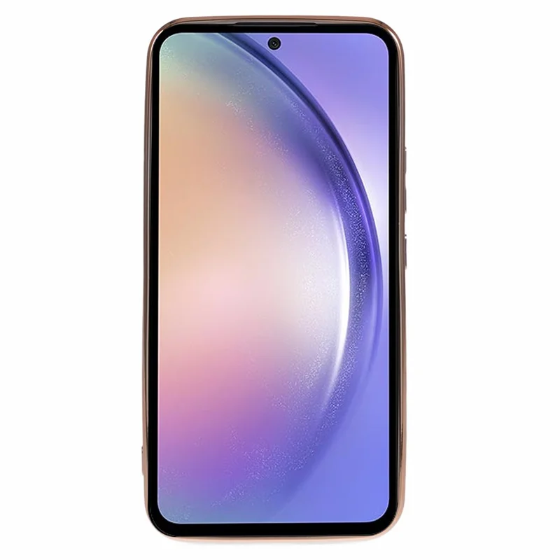 For Samsung Galaxy A54 5G Protective Case 6D Electroplating Love Heart TPU Phone Cover - Black