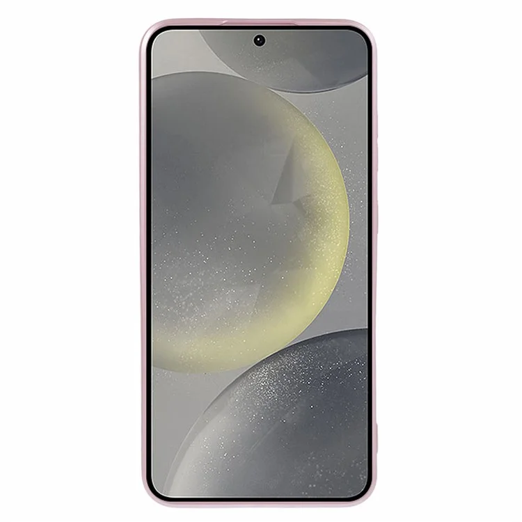 For Samsung Galaxy S24+ Case mit Linsenfilm kompatibel mit MagSafe, gummierter TPU-Handyhülle - Pink