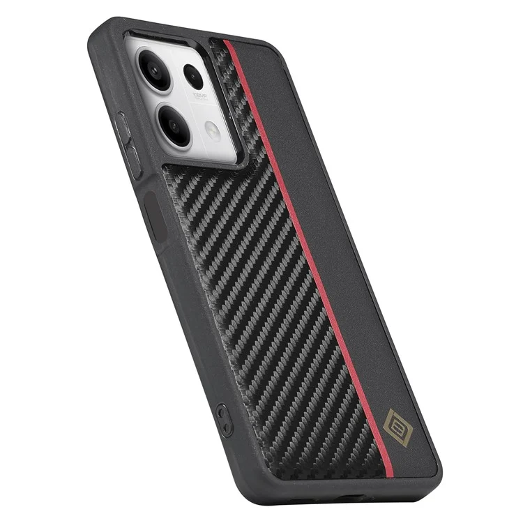 Lc. Imeeke Para Xiaomi Redmi Nota 13 5G Case Textura de Textura de Carbon