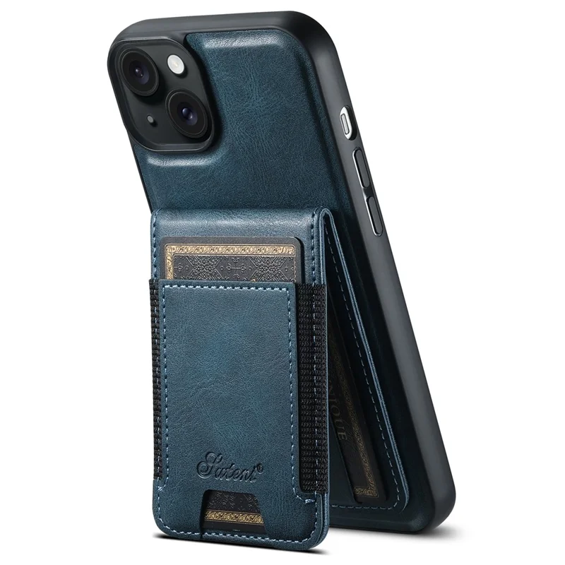 SUTENI H17 For iPhone 15 Case Detachable Card Holder Kickstand Phone