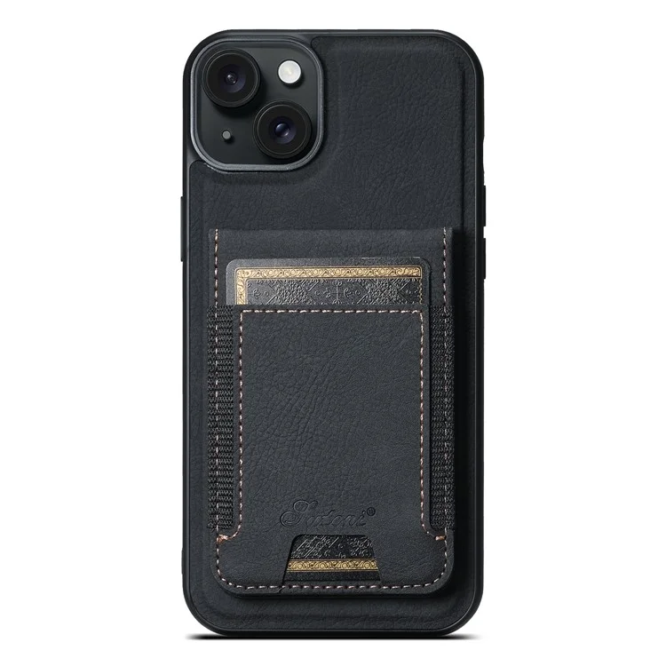 SUTENI H17 For iPhone 13 6.1 inch Case Detachable 2-in-1 Kickstand Protective Cover Compatible with MagSafe - Black