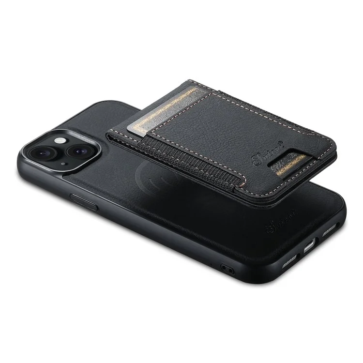SUTENI H17 For iPhone 13 6.1 inch Case Detachable 2-in-1 Kickstand Protective Cover Compatible with MagSafe - Black