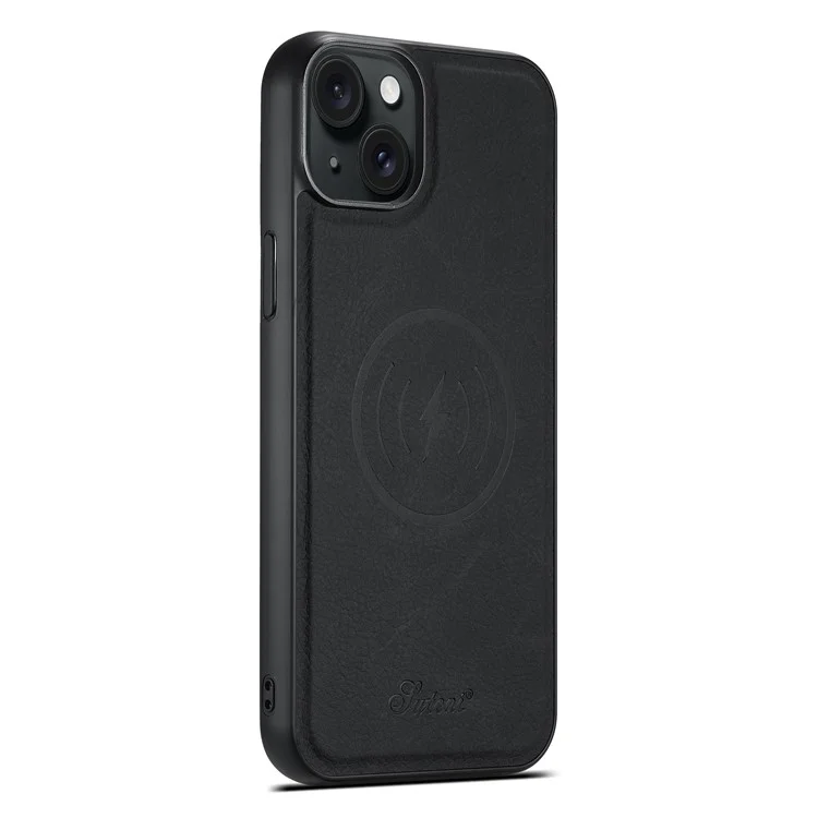 SUTENI H17 For iPhone 13 6.1 inch Case Detachable 2-in-1 Kickstand Protective Cover Compatible with MagSafe - Black