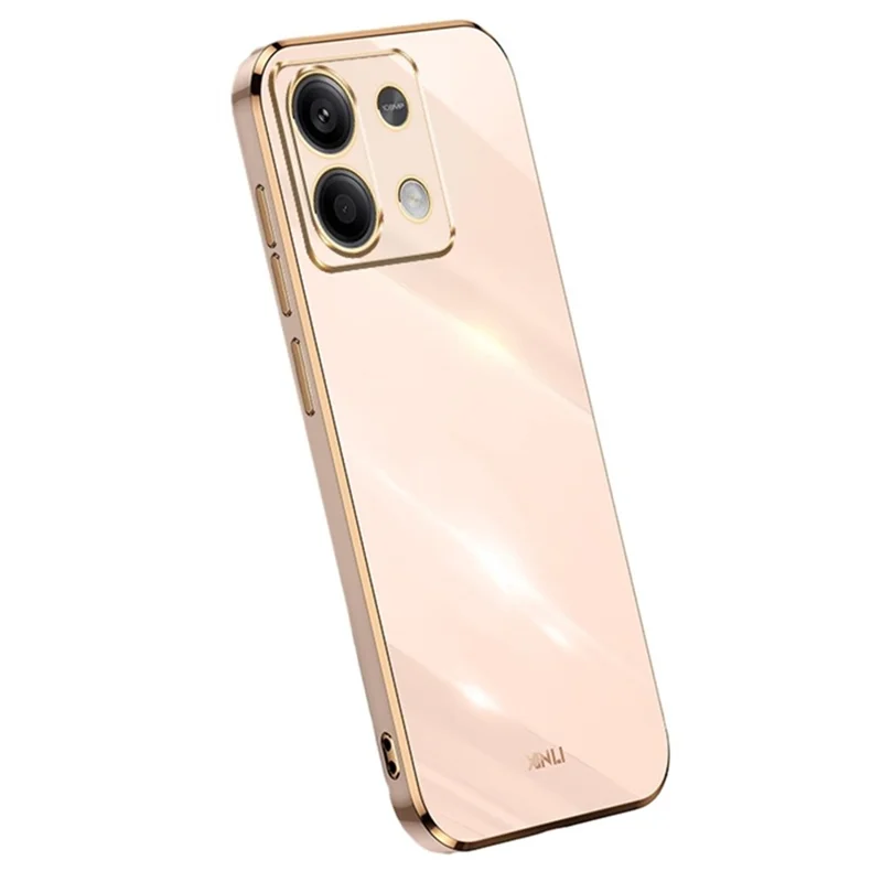 XINLI Per Xiaomi Redmi Note 13 Pro 4G / Poco M6 Pro 4G Custodia per telefono in TPU Bordo galvanico - Rosa