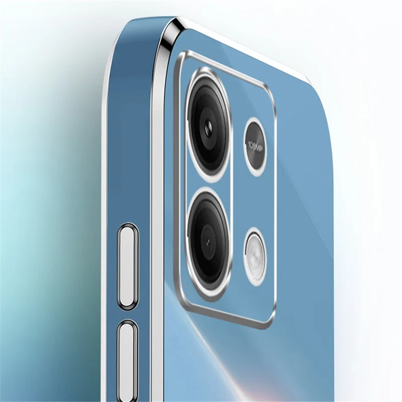 XINLI For Xiaomi Redmi Note 13 Pro 4G / Poco M6 Pro 4G TPU Phone Case Electroplating Edge - Blue