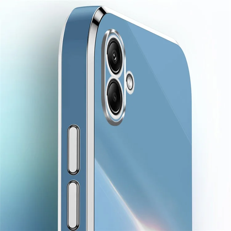 XINLI Pour Samsung Galaxy A04e 4G / F04 4G / M04 4G Étui Soft TPU Electroplating Cover - Cyan