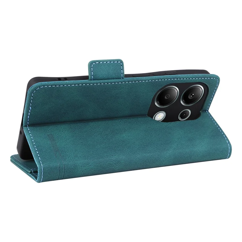 For Xiaomi Redmi Note 13 Pro 4G / Poco M6 Pro 4G Case PU Leather Folio Wallet Phone Cover - Blue