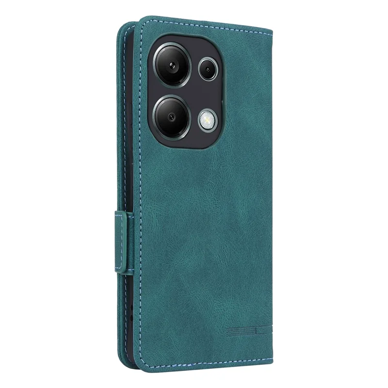 For Xiaomi Redmi Note 13 Pro 4G / Poco M6 Pro 4G Case PU Leather Folio Wallet Phone Cover - Blue