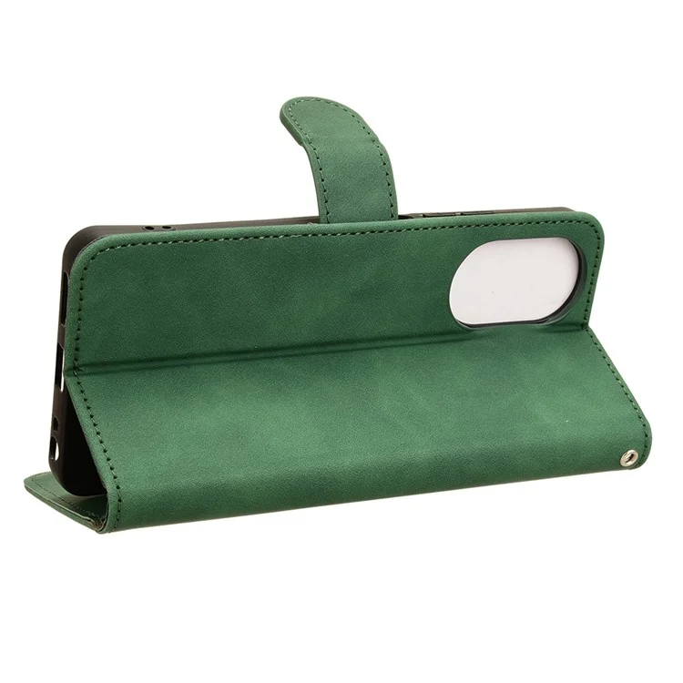 Para Realme C67 4G Case Flip Capa de Couro PU Dobrável Carteira Capa de Telefone - Verde