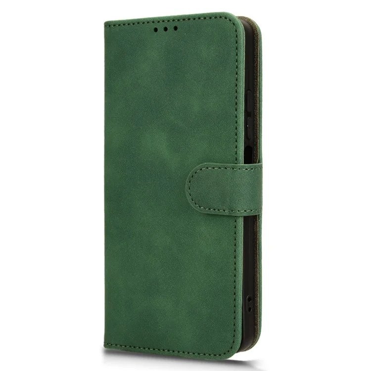 For Realme C67 4G Case Flip PU Leather Folding Stand Wallet Phone Cover - Green