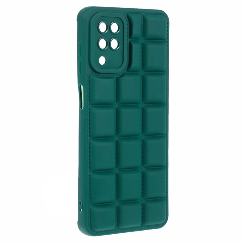 Pour Samsung Galaxy A12 / M12 / F12 Téléphone Back Veste TPU Couverture Arrière - Vert Noirâtre