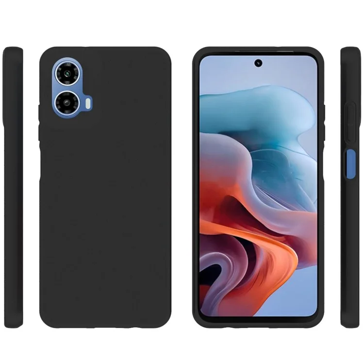 10 штук / Набор для Motorola Moto G45 5G / G34 5G Тонкий матовый TPU защитный чехол для телефона - Черный