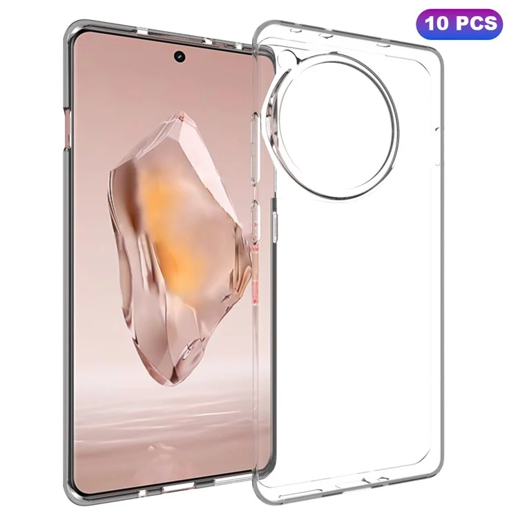 10Pcs / Pack For OnePlus Ace 3 5G / 12R 5G Case Flexible TPU Watermark-Free Protective Phone Cover