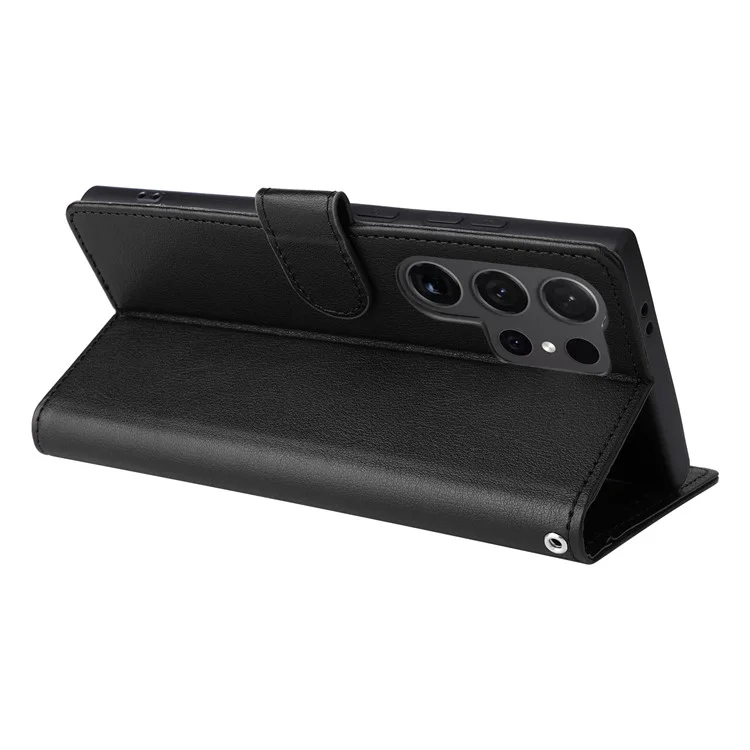Für Samsung Galaxy S24 Ultra Case Card Slots Wallet Leder Schutzhülle - Schwarz