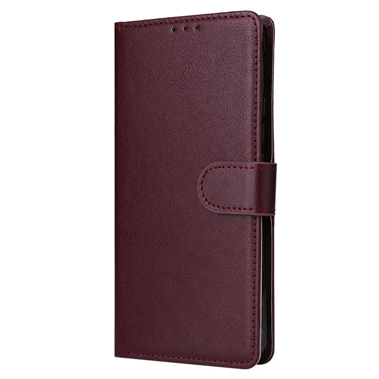 Per Xiaomi Redmi Note 13 Pro+ 5G Cover in Pelle PU Supporto Cover Telefonica con 3 Vani Porta Carte - Vino Rosso