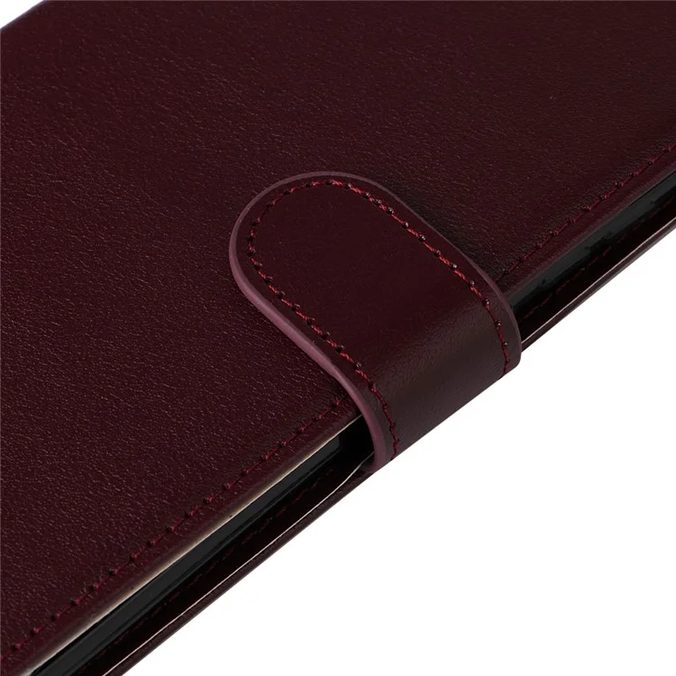 Per Xiaomi Redmi Note 13 Pro+ 5G Cover in Pelle PU Supporto Cover Telefonica con 3 Vani Porta Carte - Vino Rosso