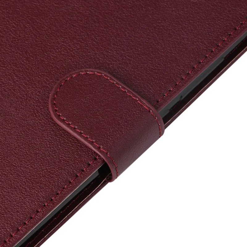 Pour Xiaomi Redmi Note 13 Pro 5G / Poco X6 5G Étui Portefeuille Support en Cuir - Rouge Vin